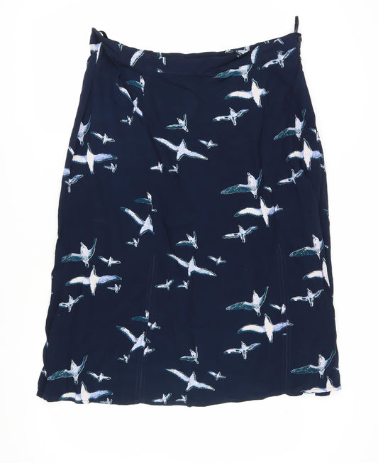 Kaleidoscope Women's Blue Animal Print Skirt Size 24