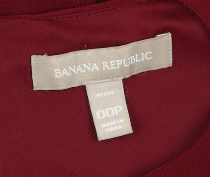 Banana Republic Women’s Red Sheath Dress, Size 2