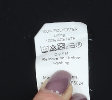 River Island Women's Black Jumpsuit Size 10 Sleeveless V-Neck