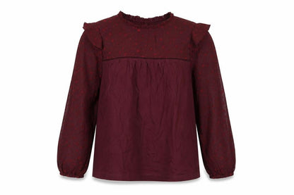 Womens UK Size 12 Fat Face Red Tunic Blouse