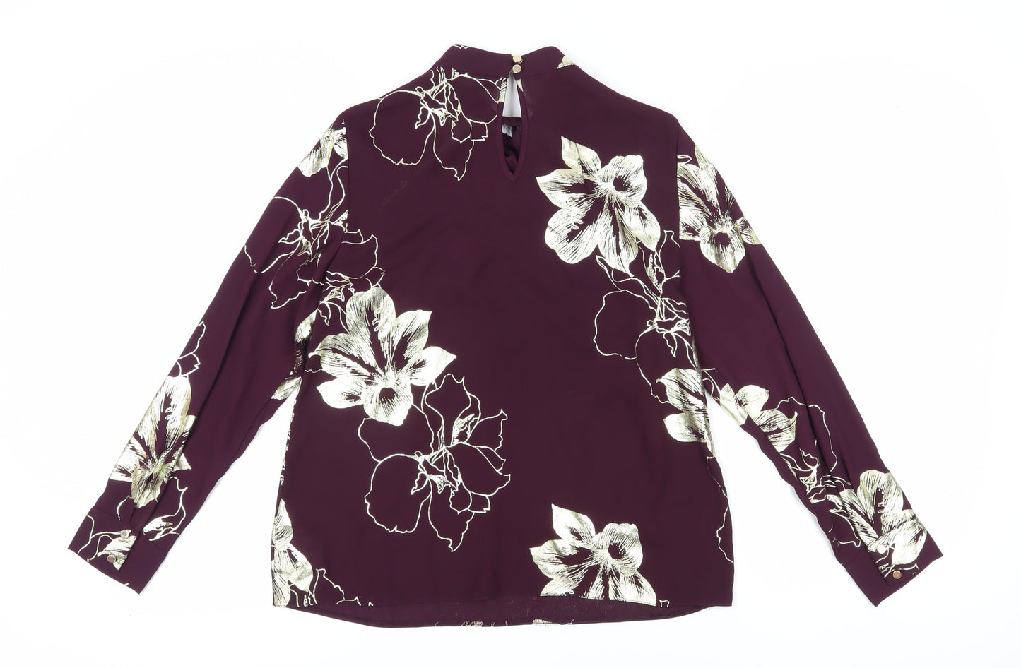 Womens UK Size 8 Dorothy Perkins Purple Tunic Blouse