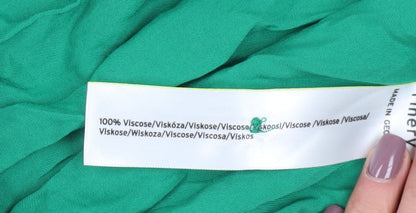 Finery Women's Green Maxi Dress Size 16