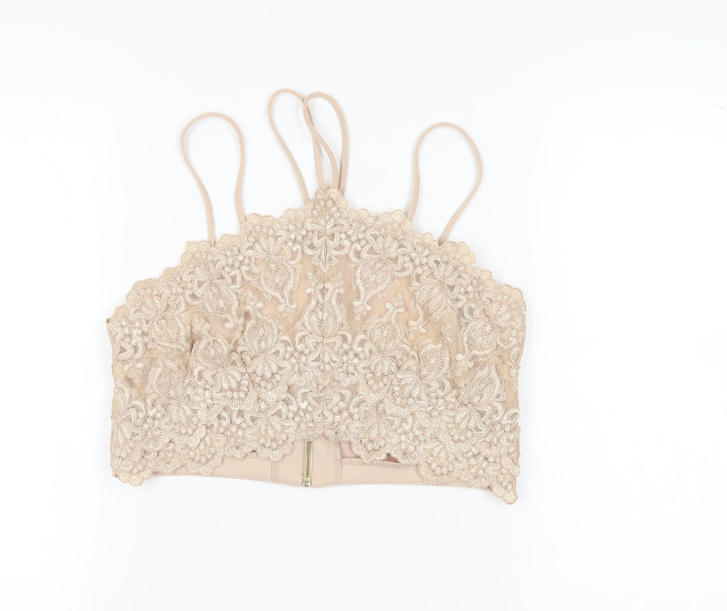 Womens UK Size 14 River Island Beige Camisole Tank
