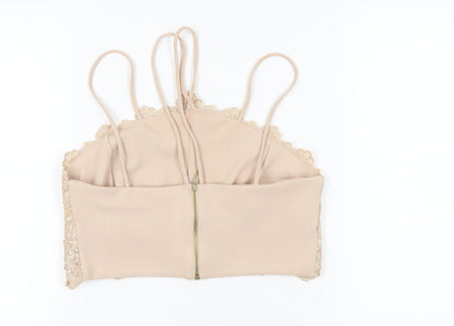 Womens UK Size 14 River Island Beige Camisole Tank