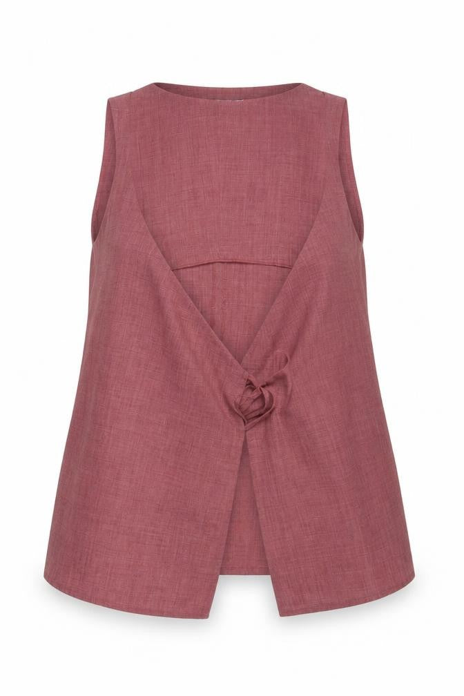Womens UK Size L MNG Pink Wrap Blouse