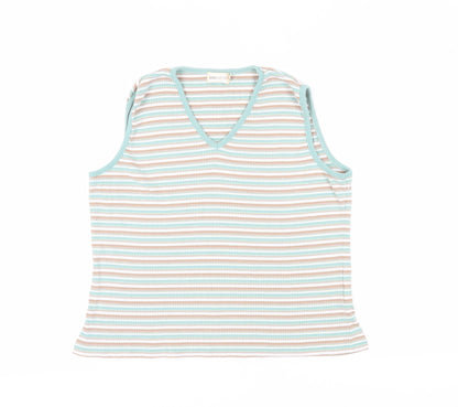Womens UK Size XL Bonmarché Multicoloured Basic Tank