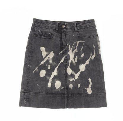 Boden Women's Grey Denim Knee Length Skirt - Size 10