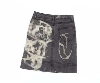 Boden Women's Grey Denim Knee Length Skirt - Size 10