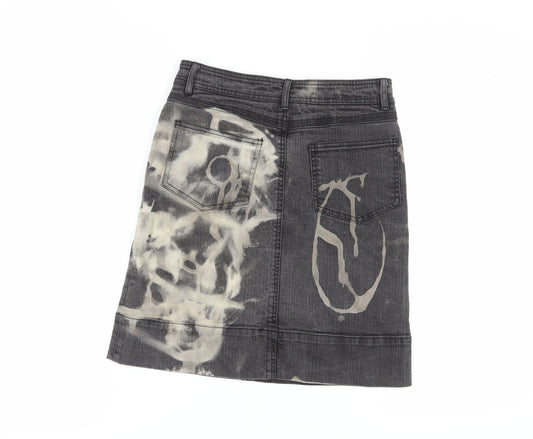 Boden Women's Grey Denim Knee Length Skirt - Size 10