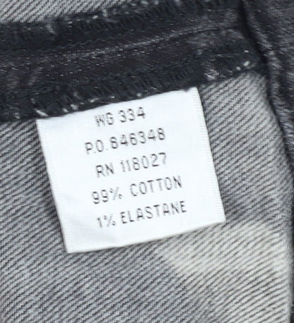 Boden Women's Grey Denim Knee Length Skirt - Size 10