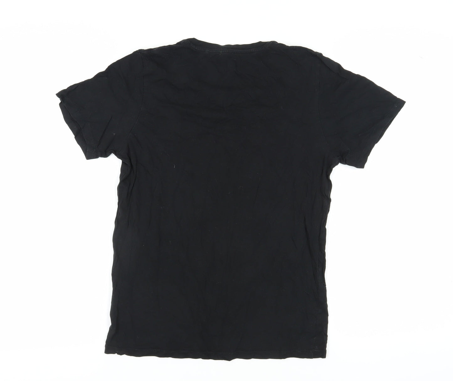 Mens UK Size S JACK & JONES Black  T-Shirt