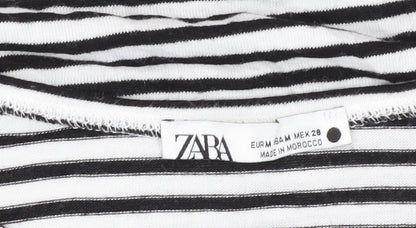 Womens UK Size M Zara Black  T-Shirt