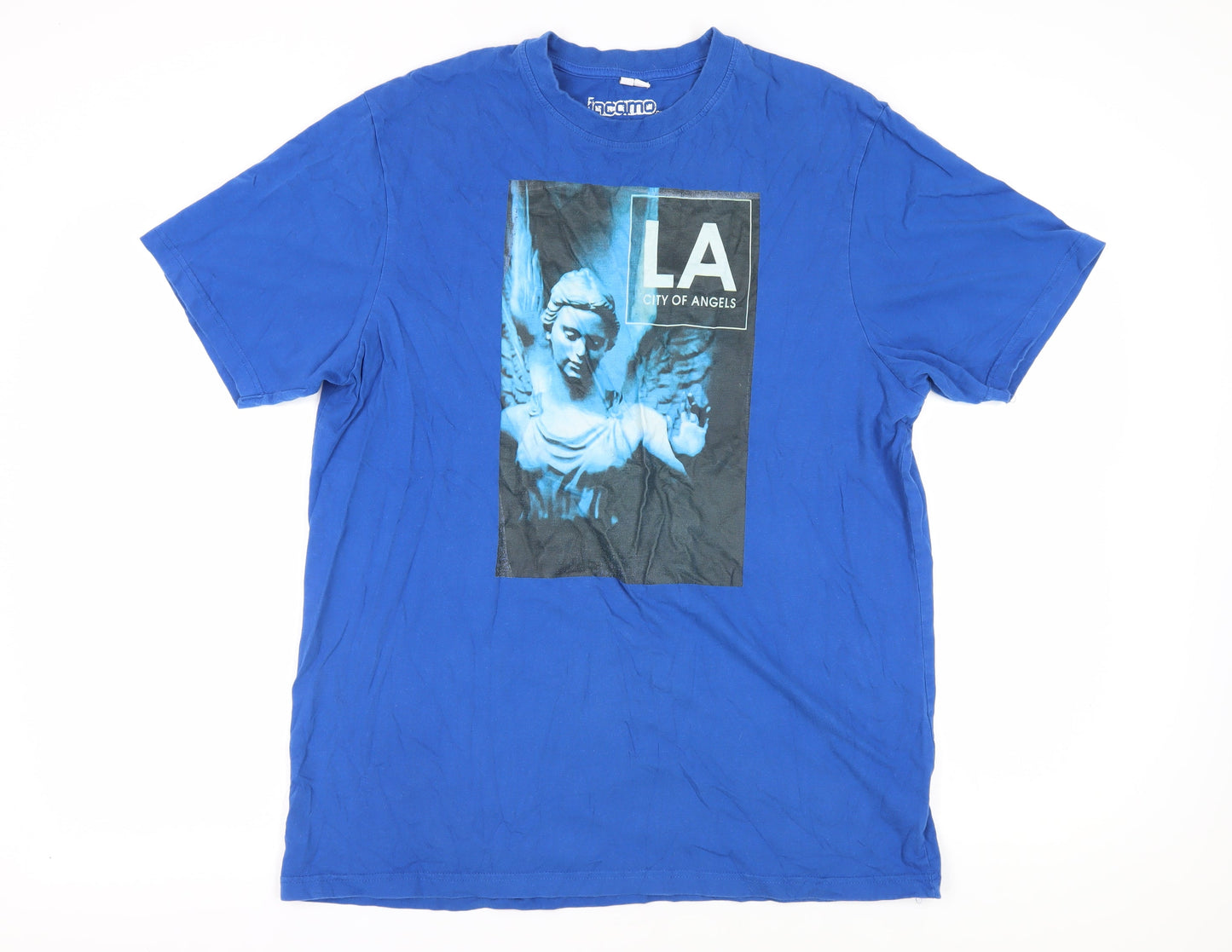 Unisex Adults UK Size 4446 Jacamo Blue  T-Shirt