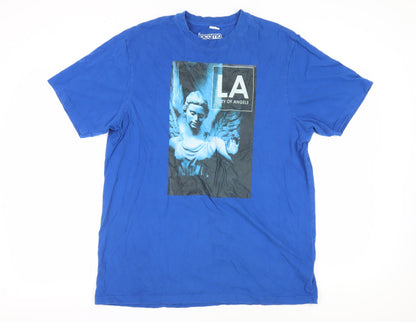Unisex Adults UK Size 4446 Jacamo Blue  T-Shirt