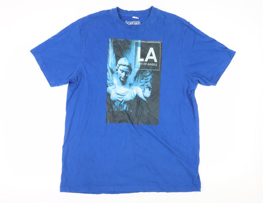 Unisex Adults UK Size 4446 Jacamo Blue  T-Shirt