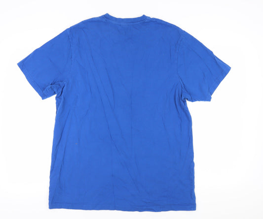 Unisex Adults UK Size 4446 Jacamo Blue  T-Shirt