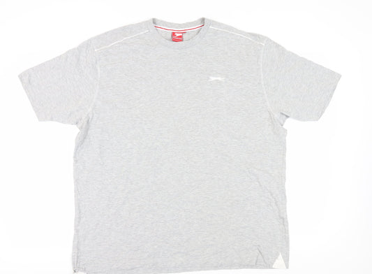 Slazenger Men's Grey 3XL Crew Neck T-Shirt