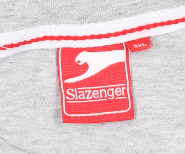 Slazenger Men's Grey 3XL Crew Neck T-Shirt