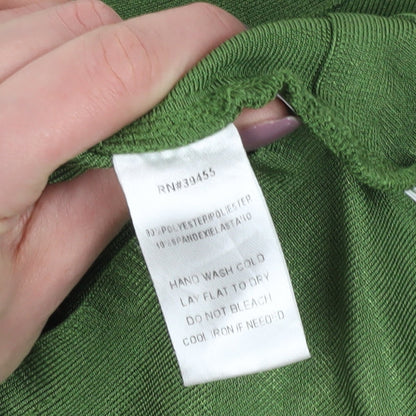 WOW Couture Green A-Line Midi Dress S Sleeveless