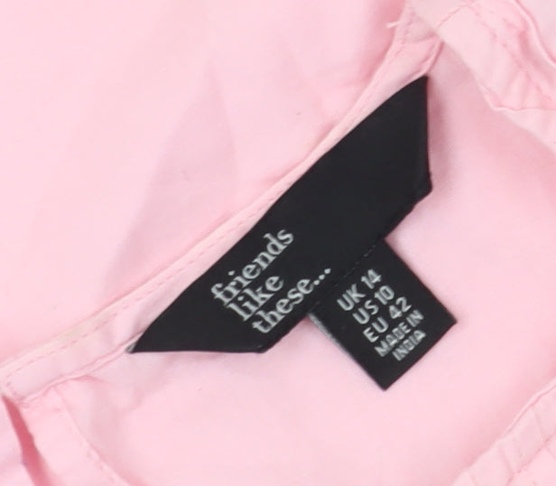 Womens UK Size 14 friends like these Pink Camisole Blouse
