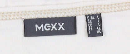 Mexx Women's White Cotton Holiday T-Shirt L