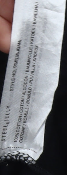 Steel & Jelly Men's Black XL Polo Shirt, Cotton