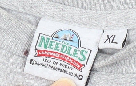 The Needles Men’s Grey XL Patriotic Graphic T-Shirt