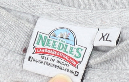 The Needles Men’s Grey XL Patriotic Graphic T-Shirt