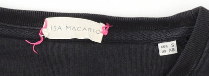 Lisa Macario Women's Black Pullover Sweatshirt