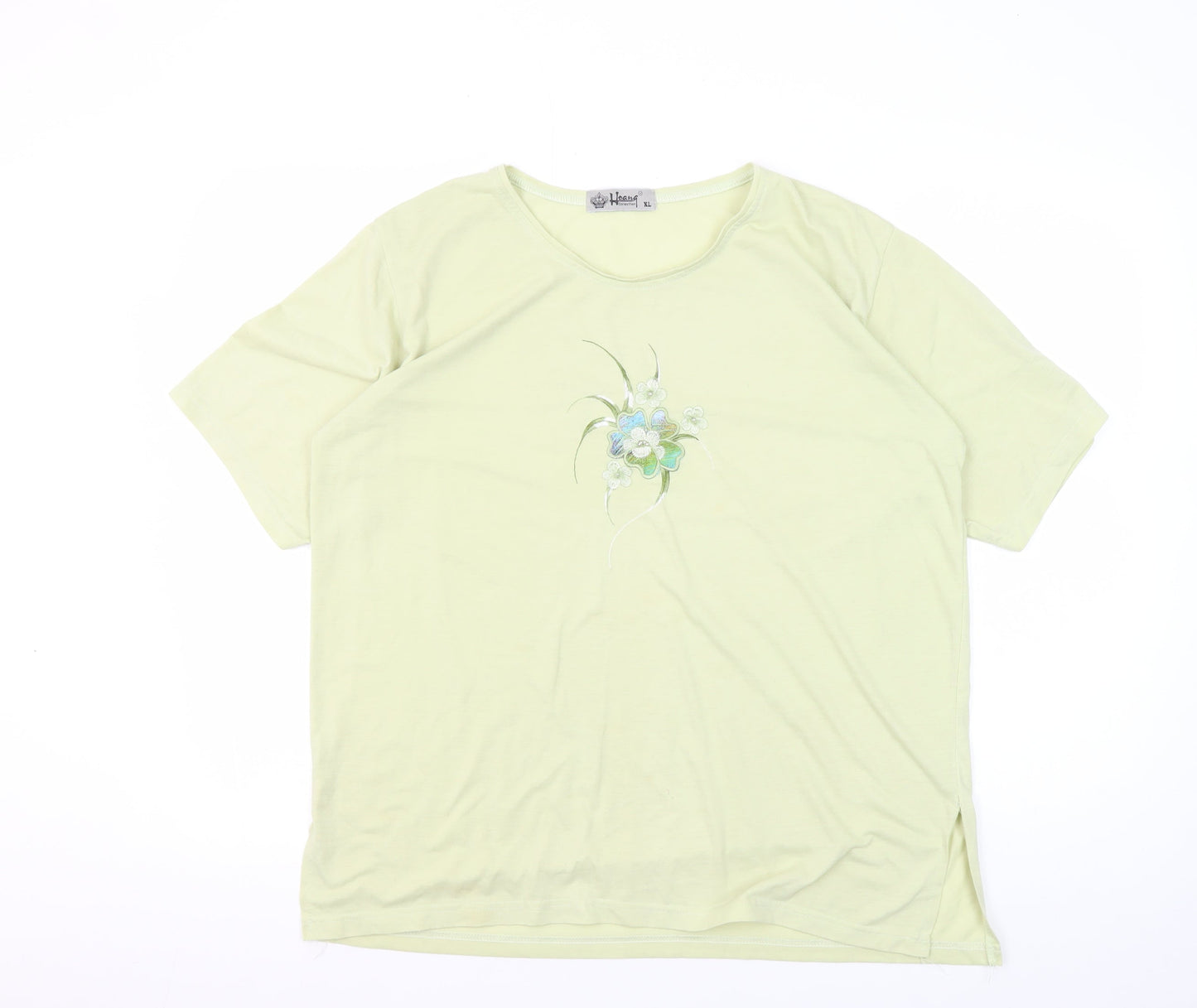 Hoang Collection Green Embroidered XL T-Shirt