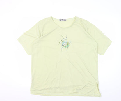 Hoang Collection Green Embroidered XL T-Shirt