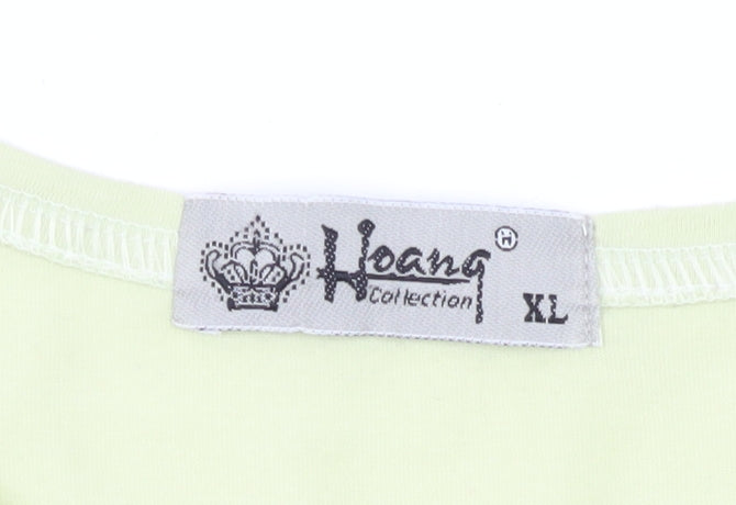 Hoang Collection Green Embroidered XL T-Shirt