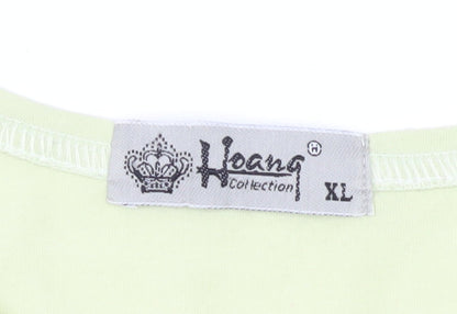 Hoang Collection Green Embroidered XL T-Shirt
