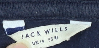 Womens UK Size 14 Jack Wills Blue Pullover Hoodie