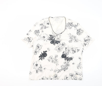 Womens UK Size 16 Gerry Weber White Basic T-Shirt