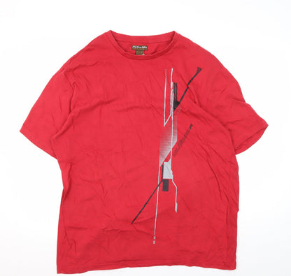 Mens UK Size 2XL Atlas for Men Red  T-Shirt