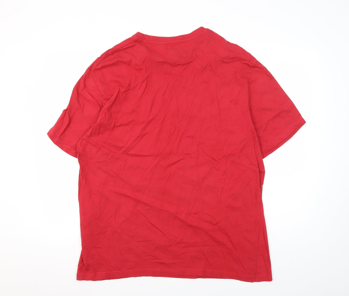 Mens UK Size 2XL Atlas for Men Red  T-Shirt