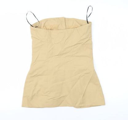 Womens UK Size XS H&M Beige  Button-Up