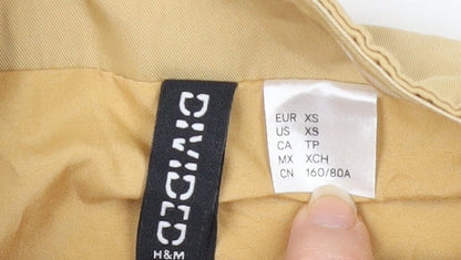 Womens UK Size XS H&M Beige  Button-Up