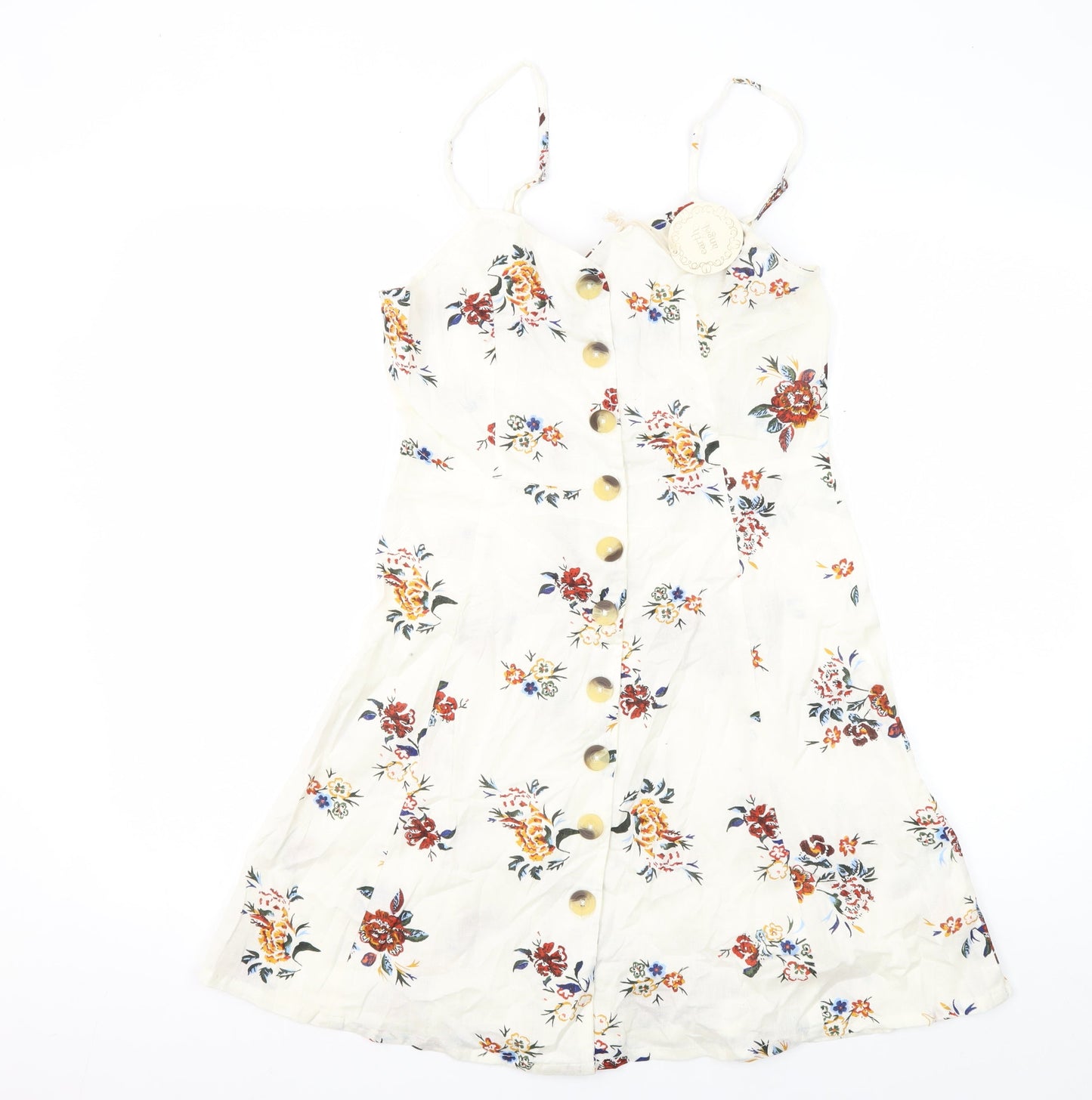 Earth Angel Women's Multicoloured Floral A-Line Dress XS