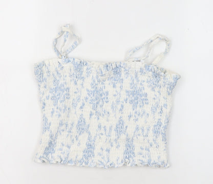 Teens UK Size 4 Marks and Spencer White Cropped Camisole