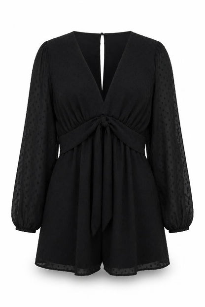 Womens UK Size 8 Zara One-Piece Black Playsuit