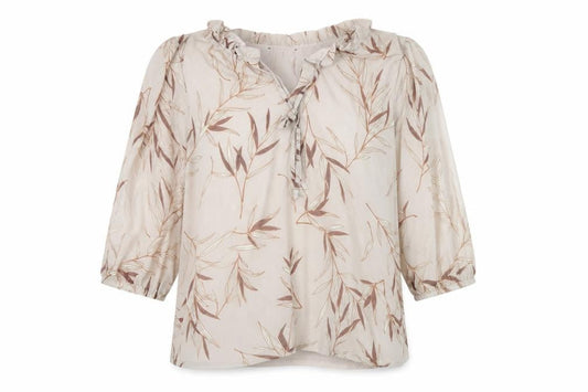 Womens UK Size 22 Bonmarché Beige Tunic Blouse