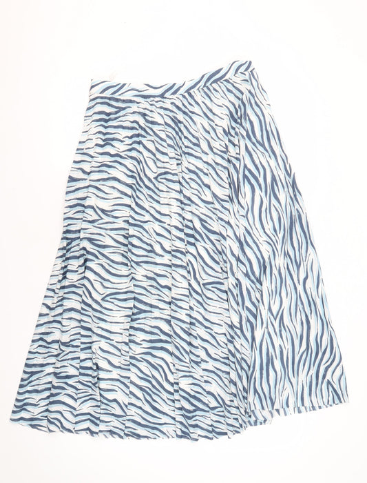 Marks and Spencer Women's Multicoloured Pleated Skirt Size 12