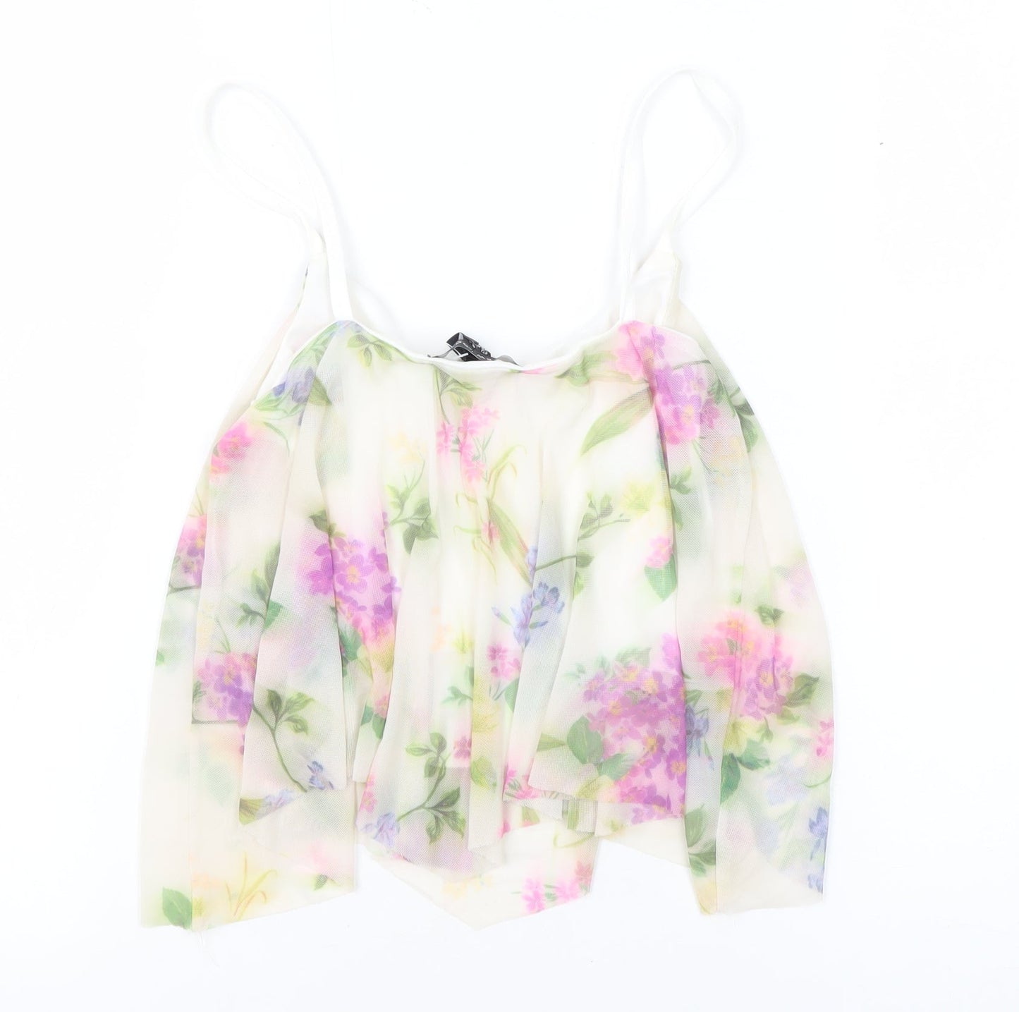 Womens UK Size 4 New Look Multicoloured Camisole Tank