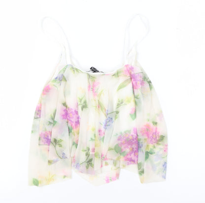 Womens UK Size 4 New Look Multicoloured Camisole Tank