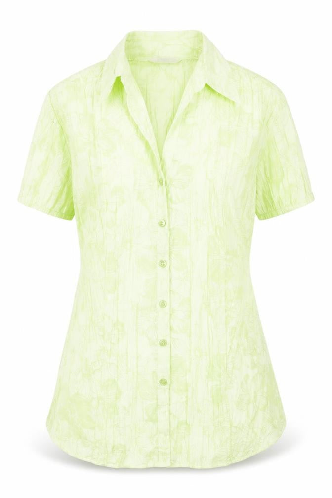 Marks and Spencer Women's Green Floral Button-Up