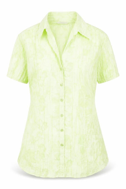 Marks and Spencer Women's Green Floral Button-Up