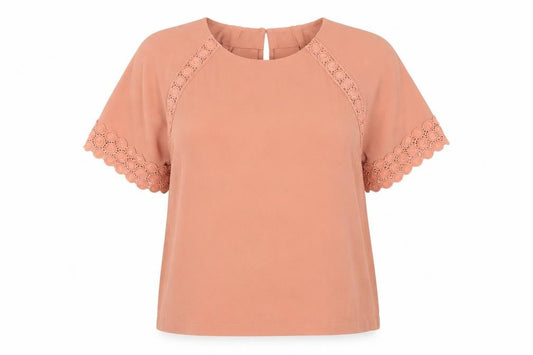 Womens UK Size 12 Marks and Spencer Pink Basic Blouse