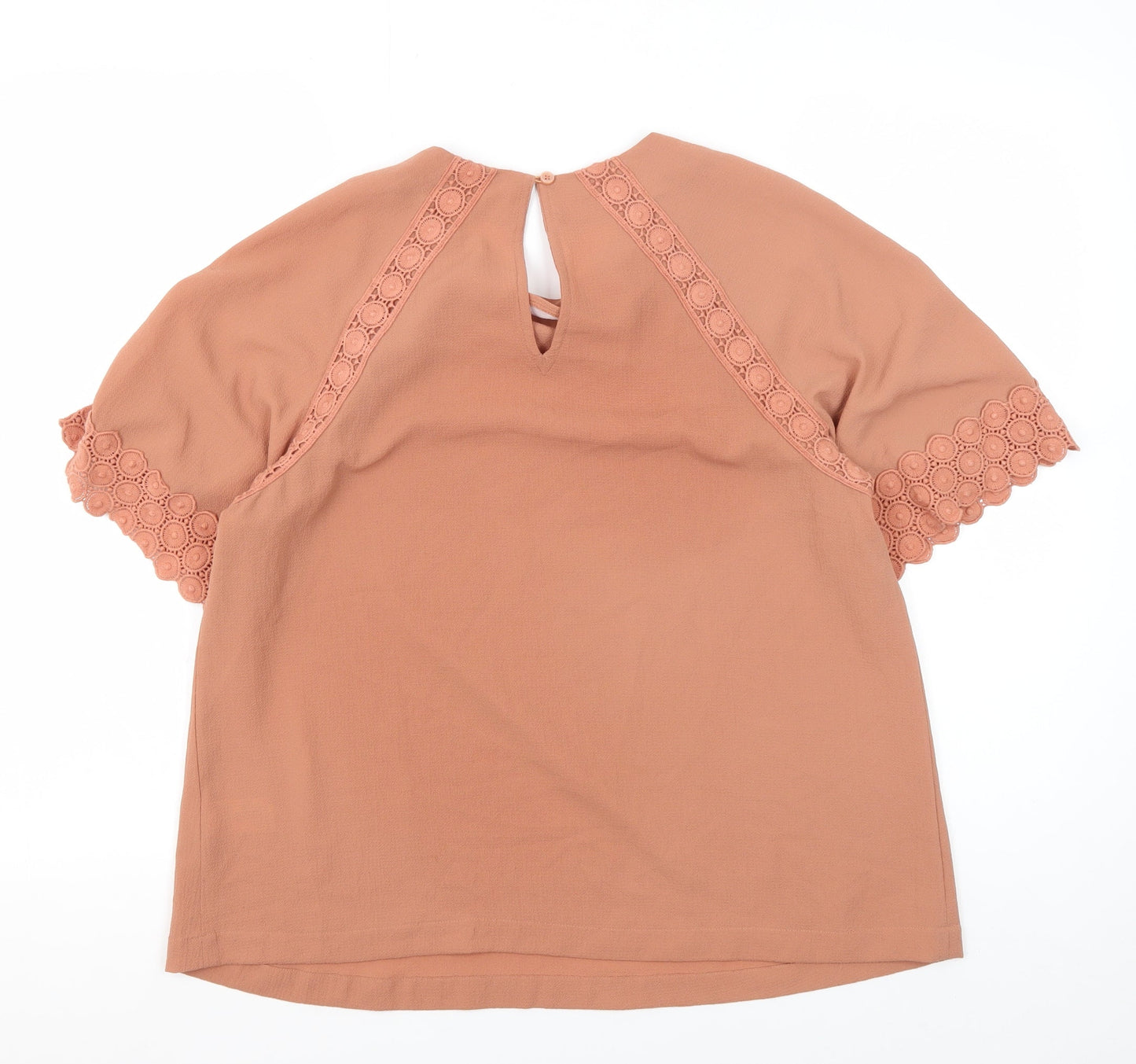 Womens UK Size 12 Marks and Spencer Pink Basic Blouse